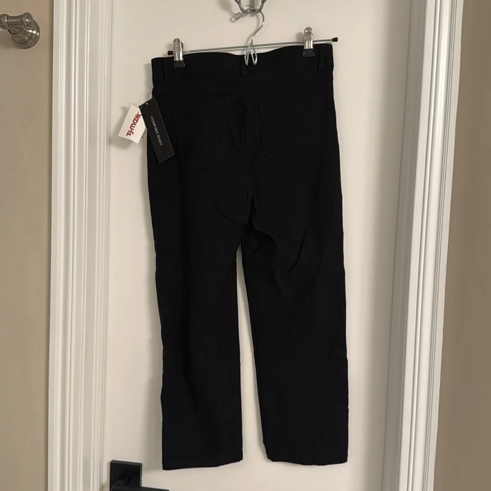 Black Capri Pants with Comfort Waist - Picture 4 of 5